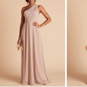 Birdy grey Kira taupe chiffon dress M